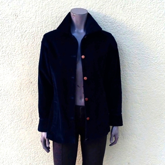 BILL BLASS JEANS *STRETCH* LADIES VINTAGE CORDUROY JACKET W/METAL ACCENTS - Picture 6 of 17